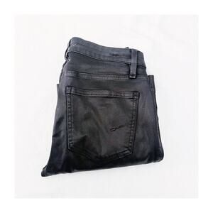 HABITUAL Denim Faux Leather Coated Bootcut Denim Jeans 27